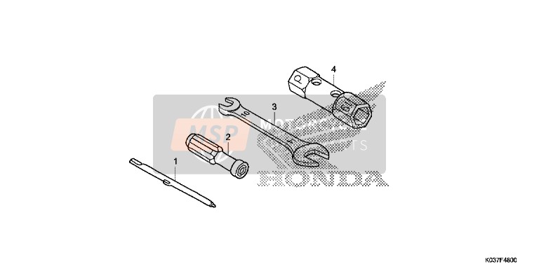 Honda AFS110CSF 2015 Werkzeug für ein 2015 Honda AFS110CSF